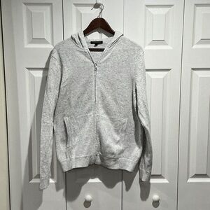 Banana Republic Factory Gray Zip Up Sweater
